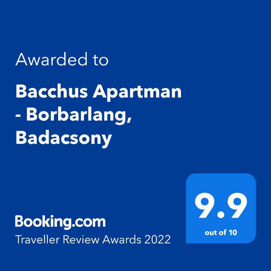 Bacchus Apartman - Borbarlang, Badacsony Badacsonytomaj Exterior foto